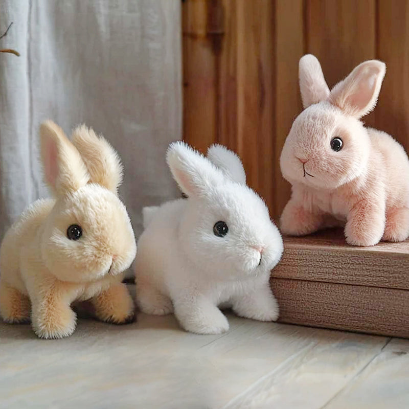 Hvězda francouzských domácností 🐰 Plyšová hračka BunnyBuddy™🎀 od Coeurva, realistická a roztomilá, přináší dětem radost.