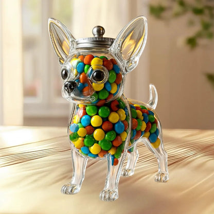 🐕 Sklenice na bonbóny Chihuahua-Originální dárek pro milovníky pejsků