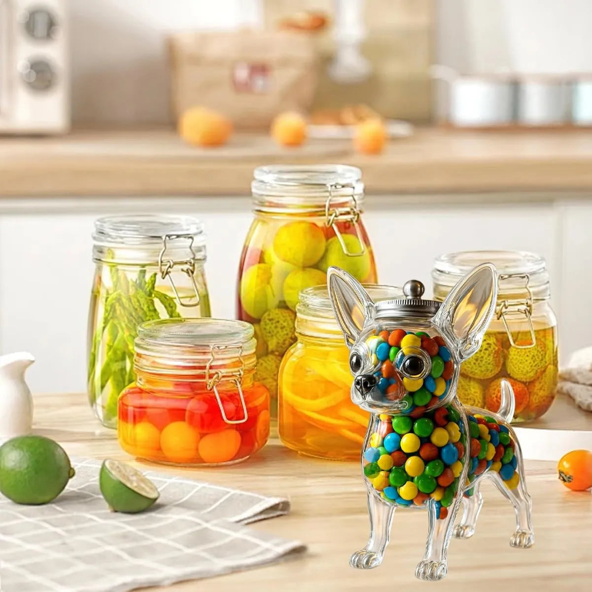 🐕 Sklenice na bonbóny Chihuahua-Originální dárek pro milovníky pejsků
